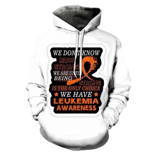 3D Leukemia Awareness - Hoodie, Sweatshirt, Pullover