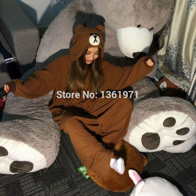 [22 Styles] Unicorn Monokuma Brown Bear Blue Shark Sloth Pajamas Pokemon Lemur Animal Kigurumi Onesies Cosplay