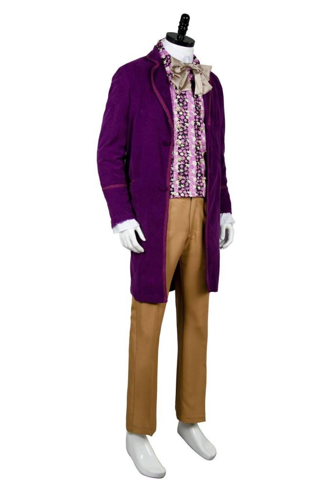 Willy Wonka And The Chocolate Factory  Costume - Coat,Vest,Bow Tie,Pants