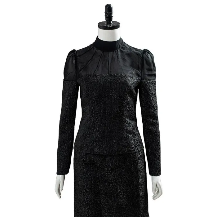The Witcher Yennefer Of Vengerberg Blouse Trousers Set Stripe Black Thin Coat Cosplay Costume