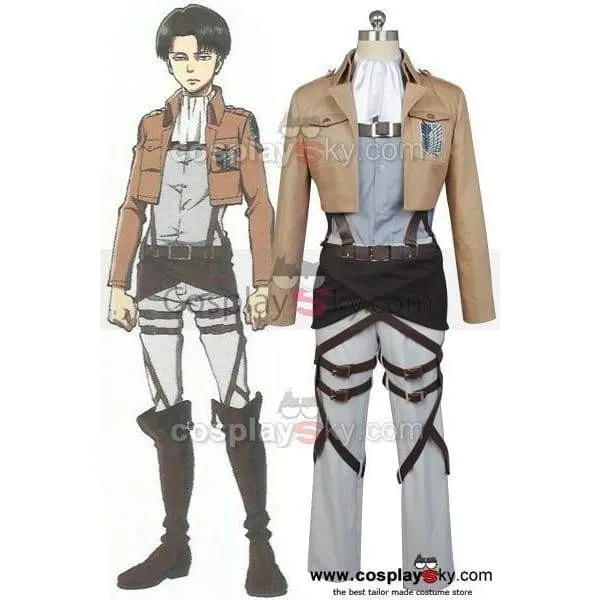 Attack On Titan Shingeki No Kyojin Scouting Legion Rivaille With Cape Cosplay Costume