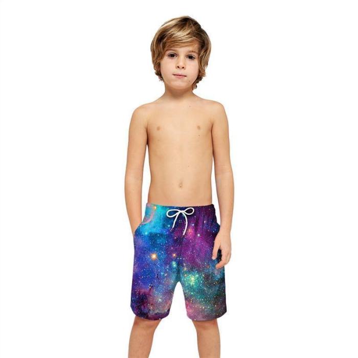 Colorful Galaxy Beach Board Shorts