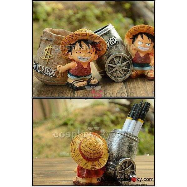 One Piece Monkey D Luffy Pen Container Pencil Vase