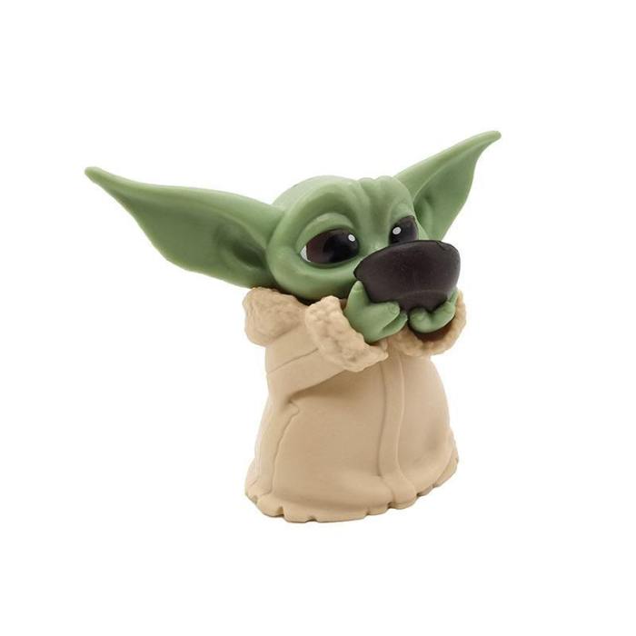 5Pcs/Set The Mandalorian Baby Yoda Grogu Figure Action Toys Kids Gifts