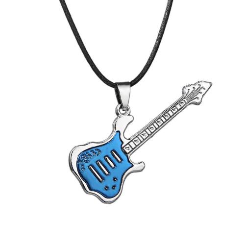Punk Rock Stainless Steel Guitar Necklace