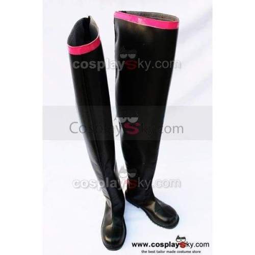 Vocaloid Miku Cosplay Black Boots Shoes Custom Made
