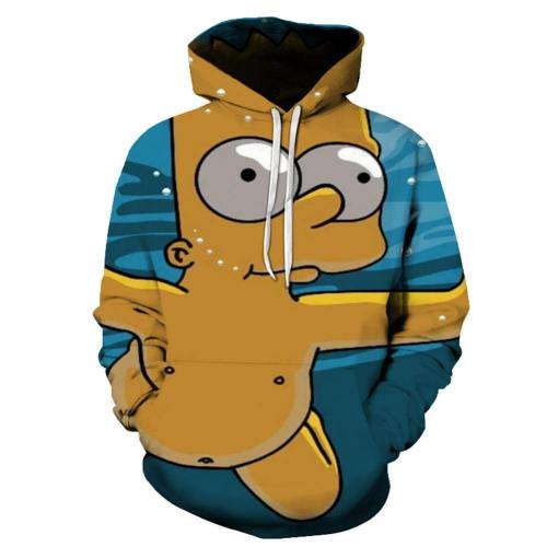 The Simpsons Hoodie - Bart Simpson Pullover Hoodie