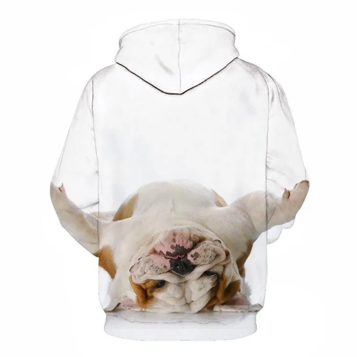 Upside Down Pug 3D - Sweatshirt, Hoodie, Pullover