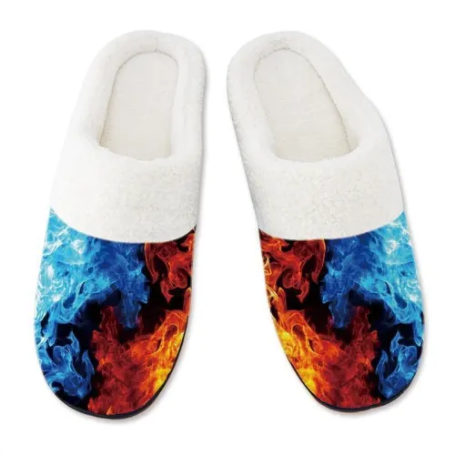 Men'S Slippers 3D Printing Smoke Pattern Slipper For Mens