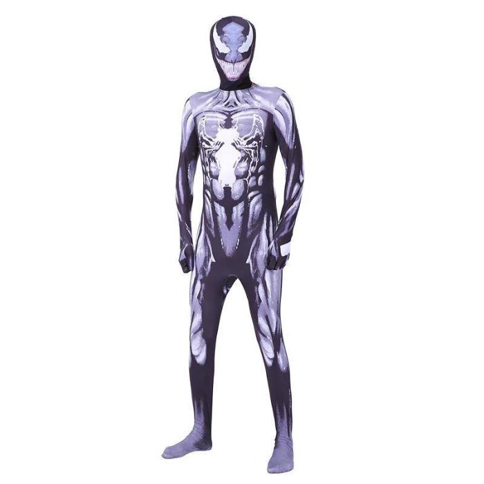 Spiderman Jumpsuit Venom Cosplay Costume For Children And Adults Halloween