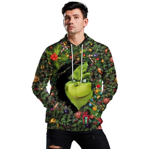 Grinch Hoodie - The Grinch Pullover Hooded Sweatshirt