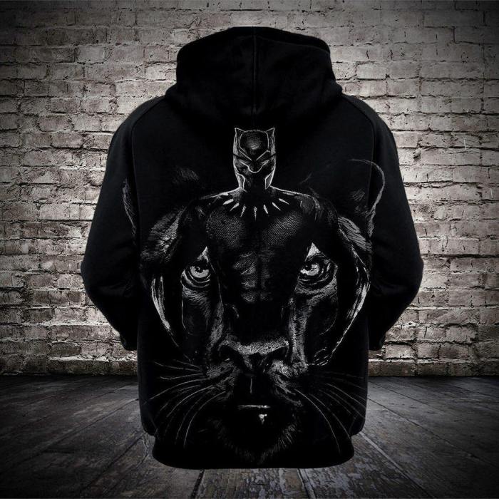 Black Panther 3D Pull Over Hoodie