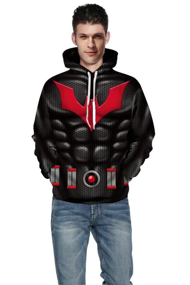 Batman Hoodie Retro 3D Printed Halloween Sweatshirt