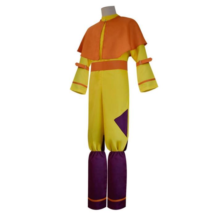 Movie Avatar The Last Airbender Avatar Aang Jumpsuit Outfits Halloween Carnival Costume Cosplay Costume