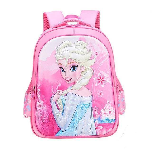 Cars Superman School Bag  Frozen Elsa Anna  Princess Sophia Kids Plush Bag For Girls Boys Gift