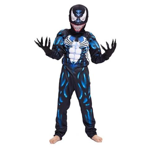 Kids Boys Spiderman Muscle Cosplay Superhero Venom Halloween Costume