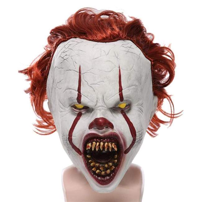 It: Chapter 2 Pennywise Latex Mask Horror Cosplay Props
