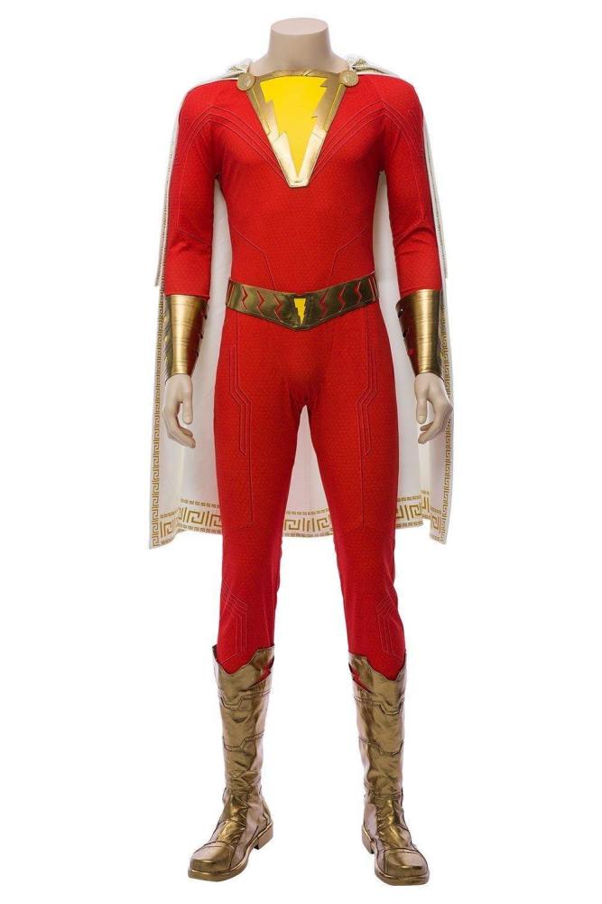 Movie Shazam Billy Batson Outfit Cosplay Costume Version Two