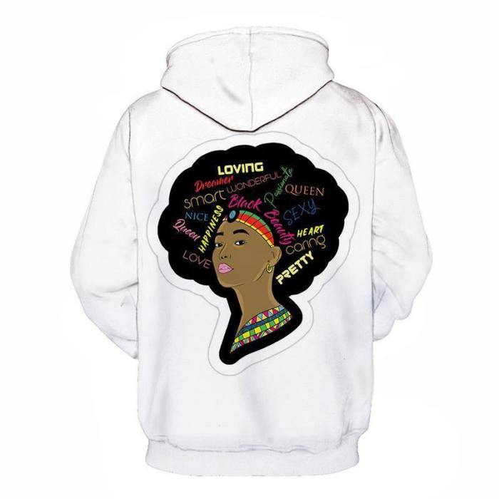 Powerful Girl Black History Month 3D - Sweatshirt, Hoodie, Pullover