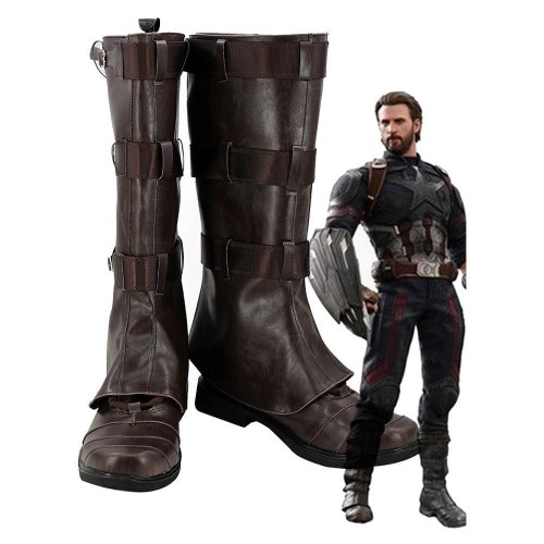Avengers Infinity War Captain America Steven Rogers Cosplay Shoes Boots