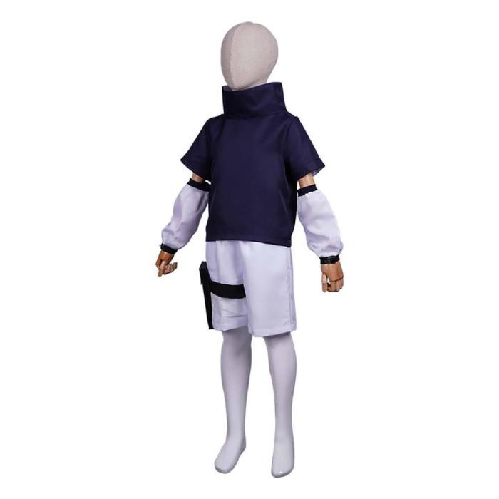 Naruto Sasuke Uchiha Kids Children Top Pants Outfits Halloween Carnival Suit Cosplay Costume