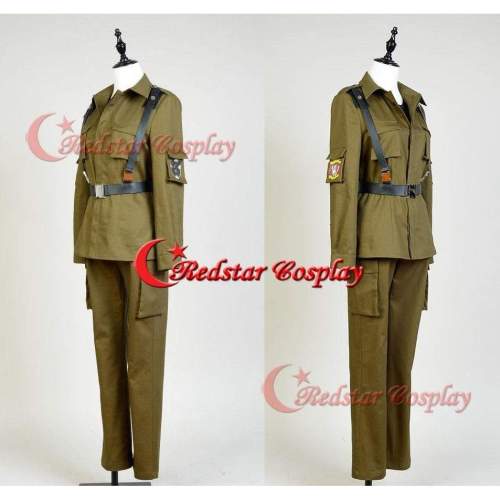 Muv-Luv Theodor Eberbach Cosplay Costume 666Th Tsf Squadron Army Uniform Outfit