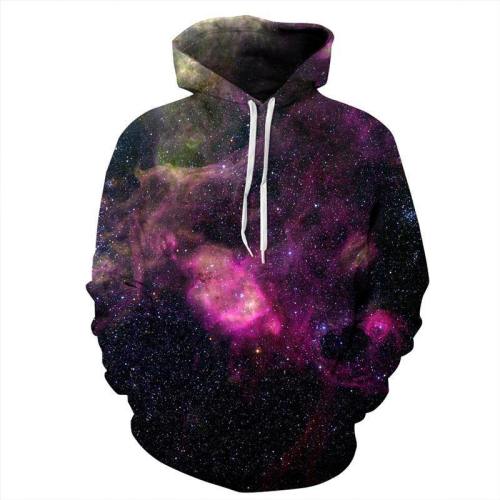 Unisex Pullover Sweatshirt 3D Galaxy Print Hoodie