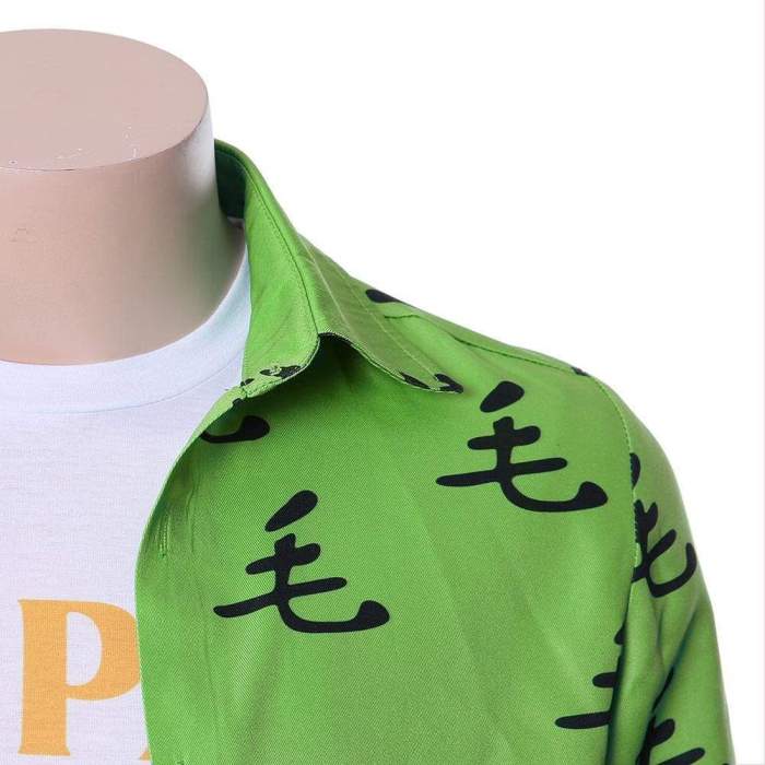 One Punch Man Saitama Oppai Casual Shirt Tee Green Ver.
