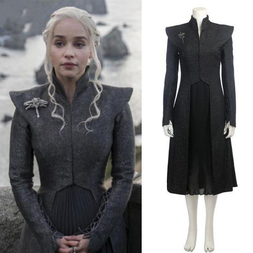 Game Of Thrones Season 7 Daenerys Targaryen Black Dress