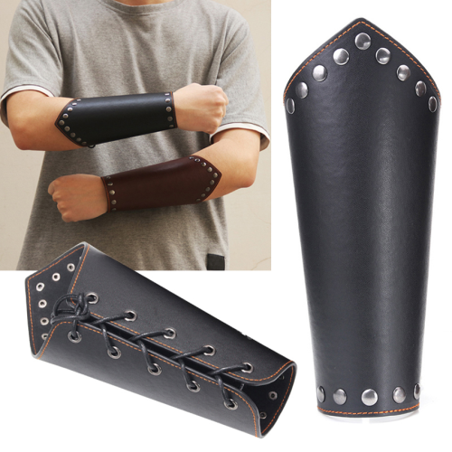 Medieval Cosplay Arm Viking Pirate Knight Gauntlet Wristband Bracer
