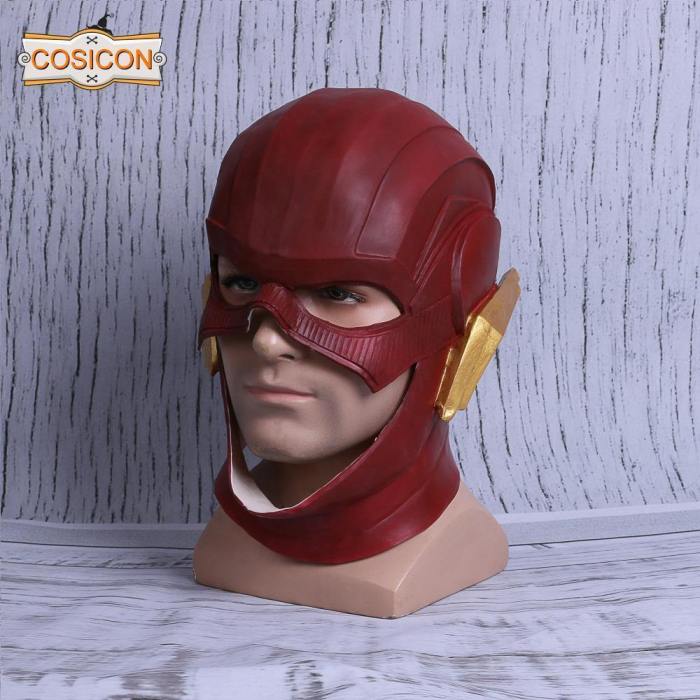 Movie Justice League The Flash Red Mask Cosplay Costume