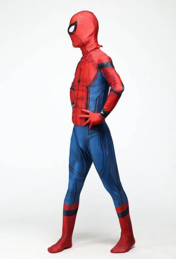 Spiderman Homecoming Adult Kids Halloween Superhero Cosplay Costume