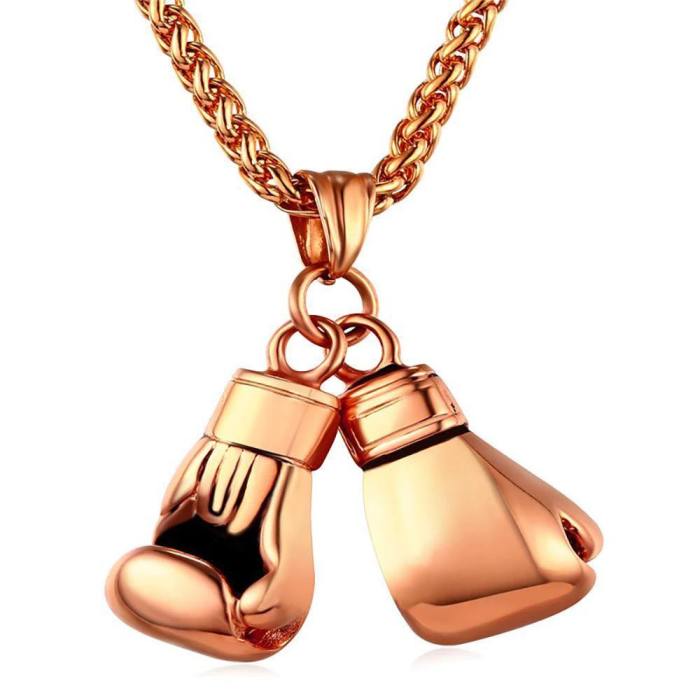 Sporty Boxing Glove Charm Necklace