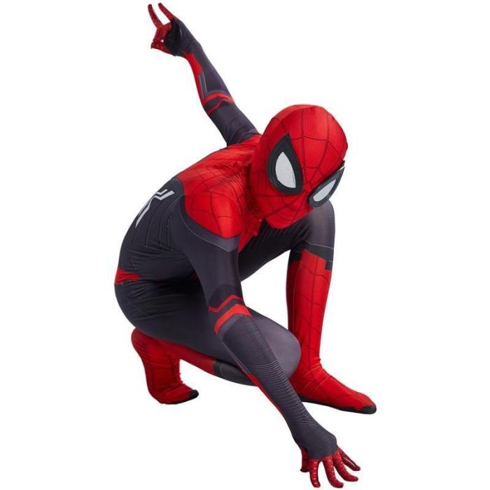 Spider Man Far From Home Peter Parker Cosplay Costume Zentai Spiderman Superhero Bodysuit Jumpsuits Halloween Costume