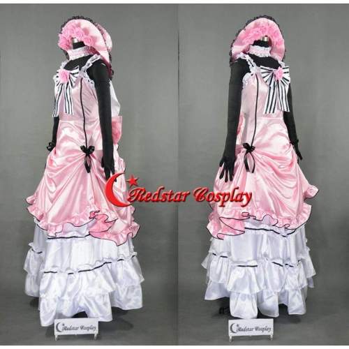 Ciel Phantomhive Pink Dress From Black Butler Cosplay Costume Custom In Any Size