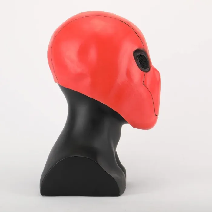Red Hood Mask Latex Marvel Superhero Masks Helmet Full Head Unisex Adult Halloween Party Prop