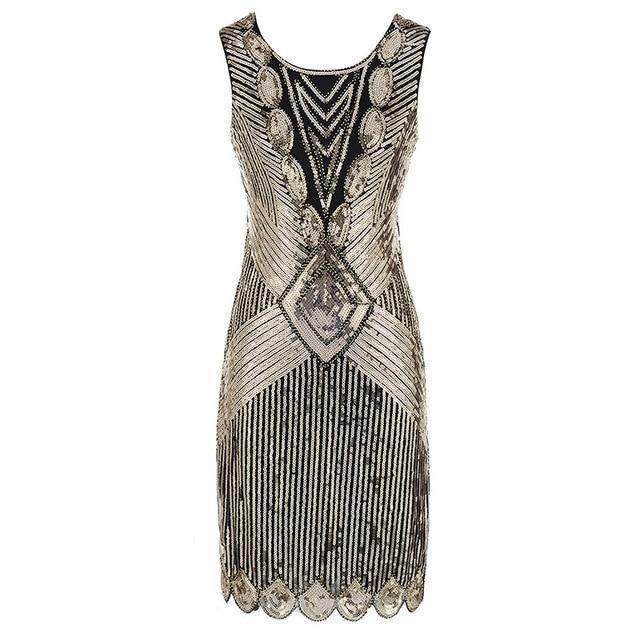 S Flapper Roaring 20S Great Gatsby Costume Fringed Sequin Beaded Dress And Embellished Art Deco Dress Accessories Xxxl