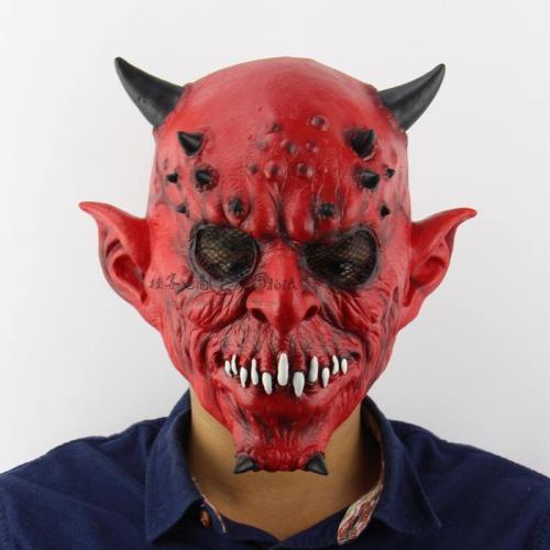 Halloween Party Nights King Mask Red Ghost Latex Masks