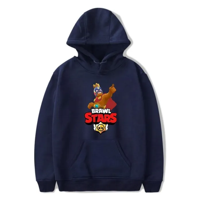 El Primo Print Pullover Hoodie Rare Brawl Stars Hooded Sweatshirt
