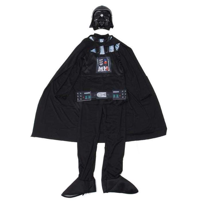 Deluxe Child Movie Star Wars The Force Awakens Villain Character Darth Vader Halloween Cosplay Costumes