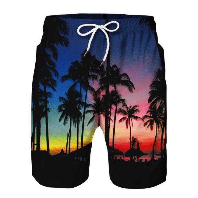Coconut Tree Beach Board Shorts