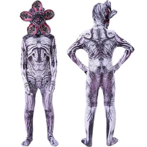 Stranger Things 3 Demogorgon Monster Cosplay Costume Jumpsuit Bodysuit