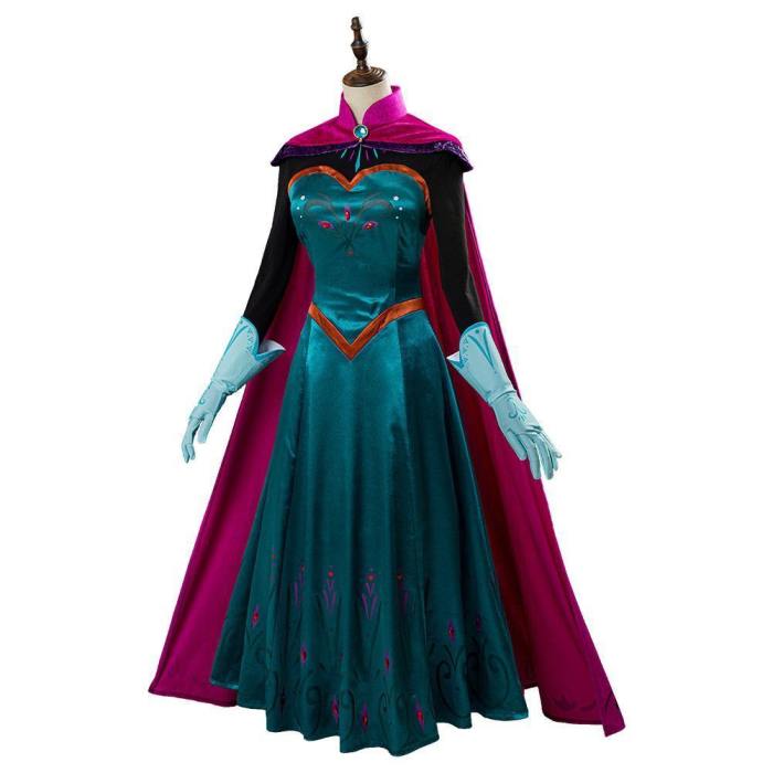 Movie Frozen Elsa Queen Costume Women Dress Outfit Halloween Carnival Costume Cosplay Costume