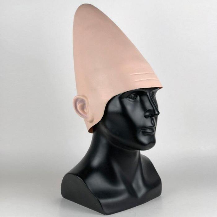 Coneheads Alien Latex Cap Mask Cosplay Egg Head Conical Masks Helmet