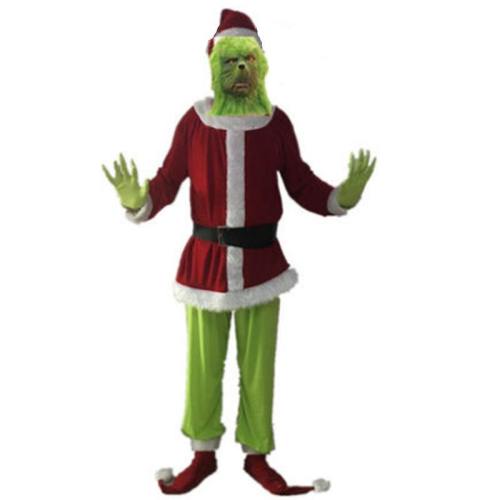 The Grinch Costume Suit Father Christmas Cosplay