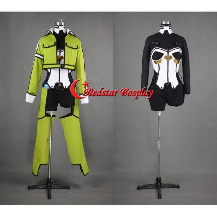 New Sword Art Online 2 Phantom Bullet Gun Gale Online Sinon Cosplay Costume Custom In Any Size