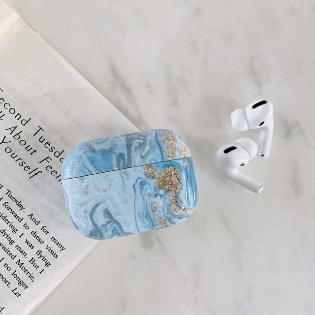 Shiny Marble Apple Airpods Pro Protective Case Cover