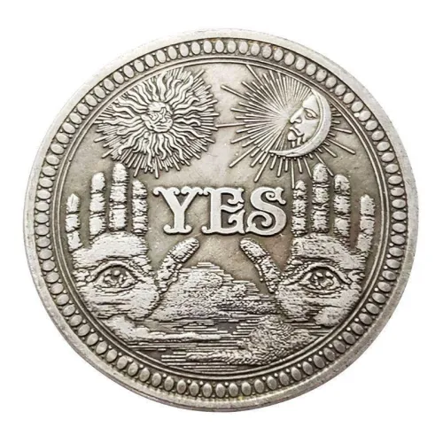 Yes Or No Skull Commemorative Collection Art Craft Souvenir Coin