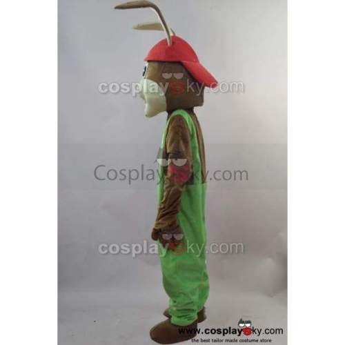 Red Hat Bunny Rabbit Mascot Costume Fancy Dress