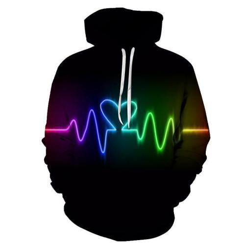 The Pride Pulse 3D - Sweatshirt, Hoodie, Pullover